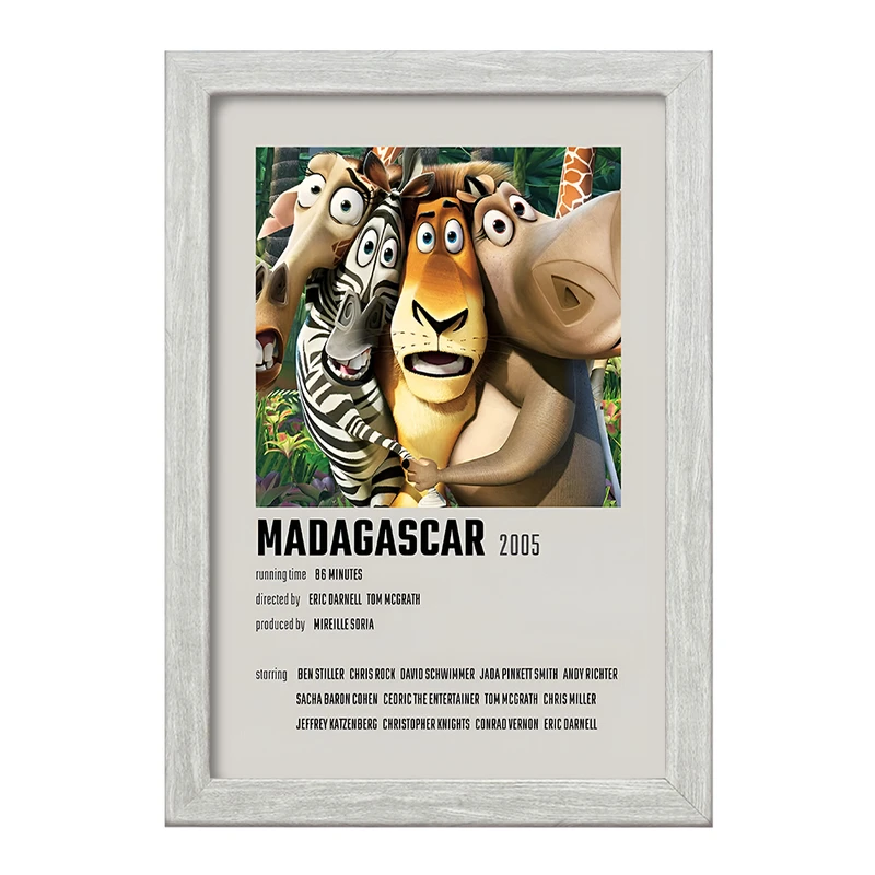 تابلو خندالو طرح ماداگاسکار (Madagascar) کد F14207