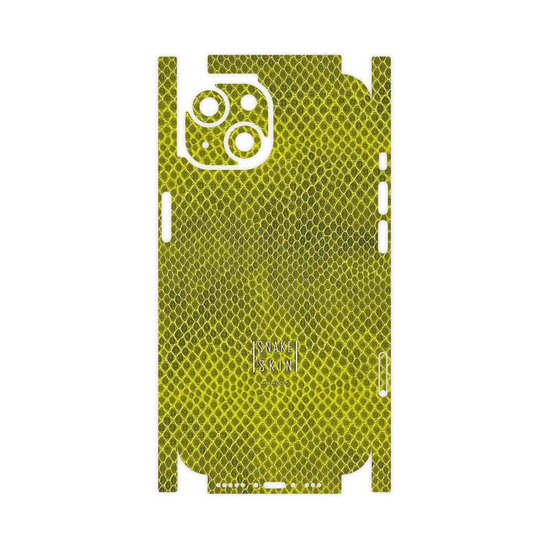 برچسب پوششی ماهوت مدل Yellow Snake Skin-FullSkin مناسب برای گوشی موبایل اپل iPhone 14