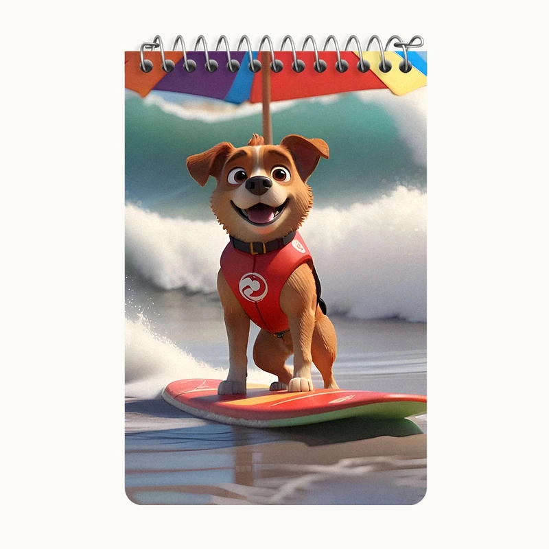 دفتر یادداشت 50 برگ خندالو طرح چیس سگ های نگهبان (Paw Patrol) کد F7777