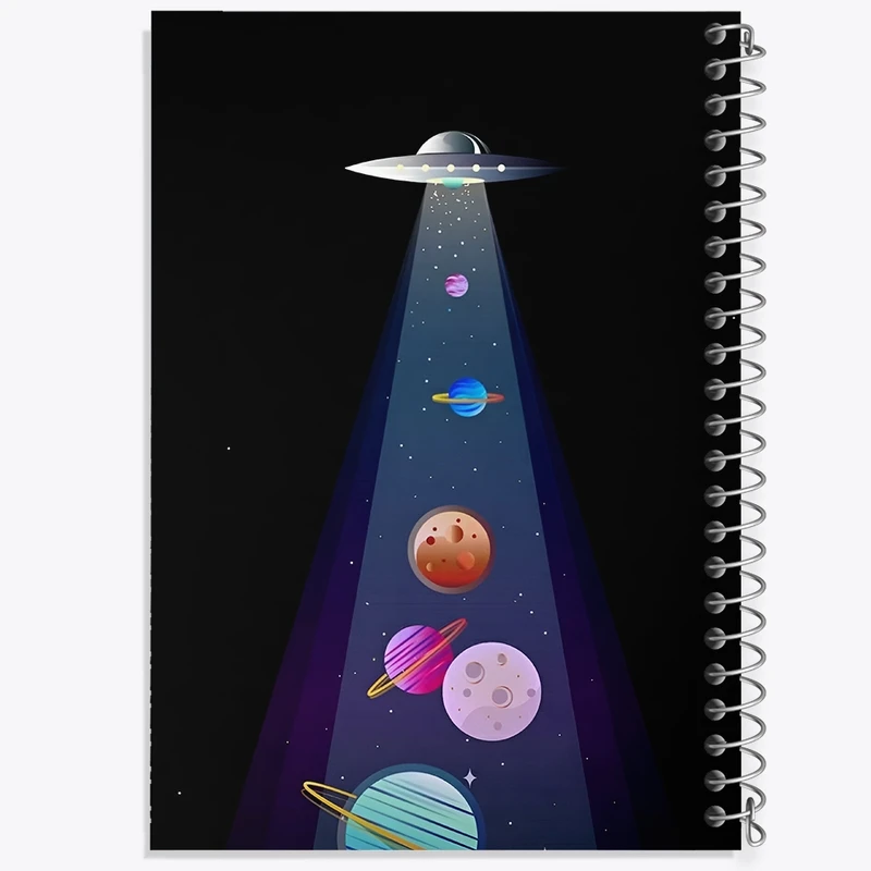 دفتر لیست خرید 50 برگ خندالو طرح سفینه فضایی کد F3402