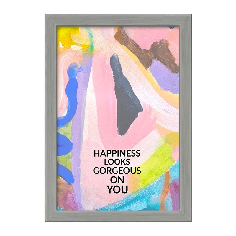 تابلو خندالو طرح Happiness Looks Gorgeous On You کد F11542