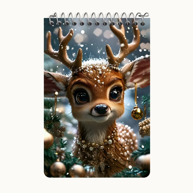 دفتر یادداشت 50 برگ خندالو طرح آهو کد F9532