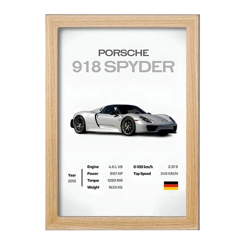 تابلو خندالو طرح پورشه (Porsche) کد F13481