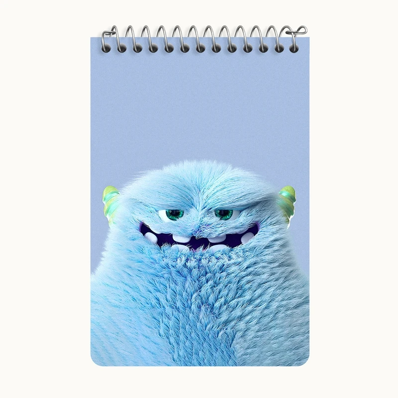 دفتر یادداشت 50 برگ خندالو طرح هیولای بامزه کد F3336