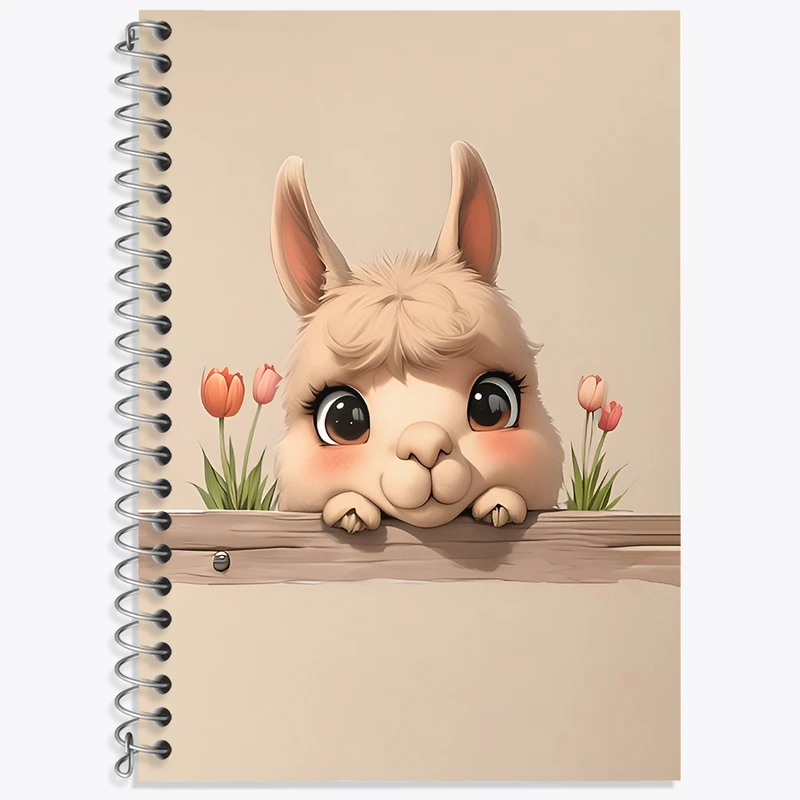 دفتر لغت 50 برگ خندالو طرح لاما بامزه کد N7054