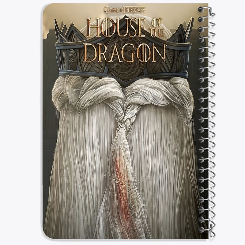 دفتر یادداشت 50 برگ خندالو طرح خاندان اژدها (House of the Dragon) کد F10147