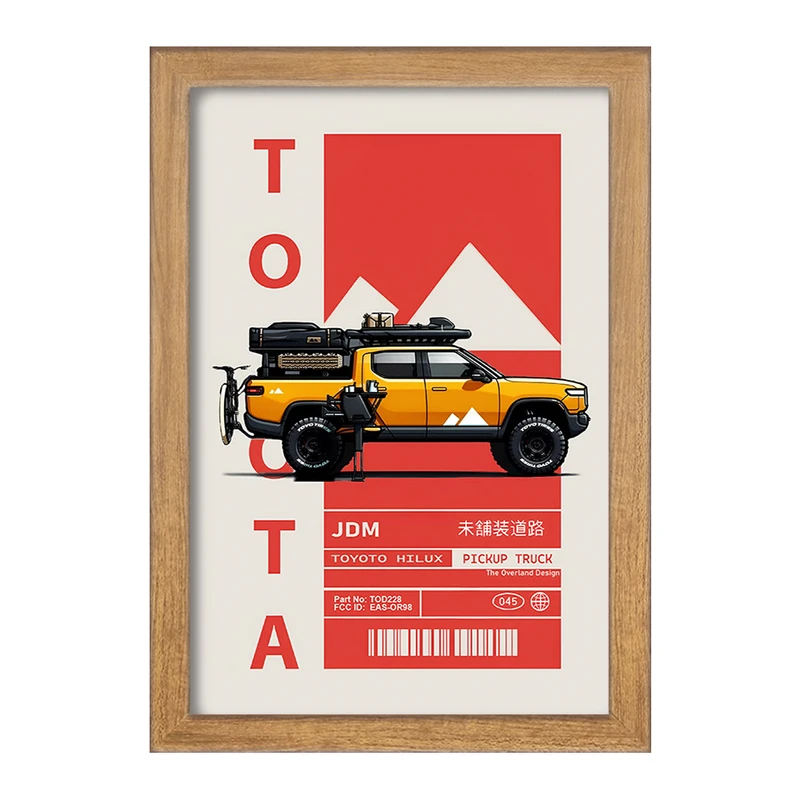 تابلو خندالو طرح تویوتا (Toyota) کد F13633