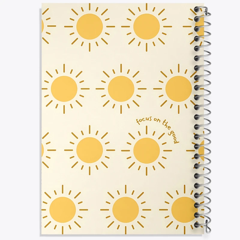 دفتر طراحی 50 برگ خندالو طرح Focus On The Good کد N4576