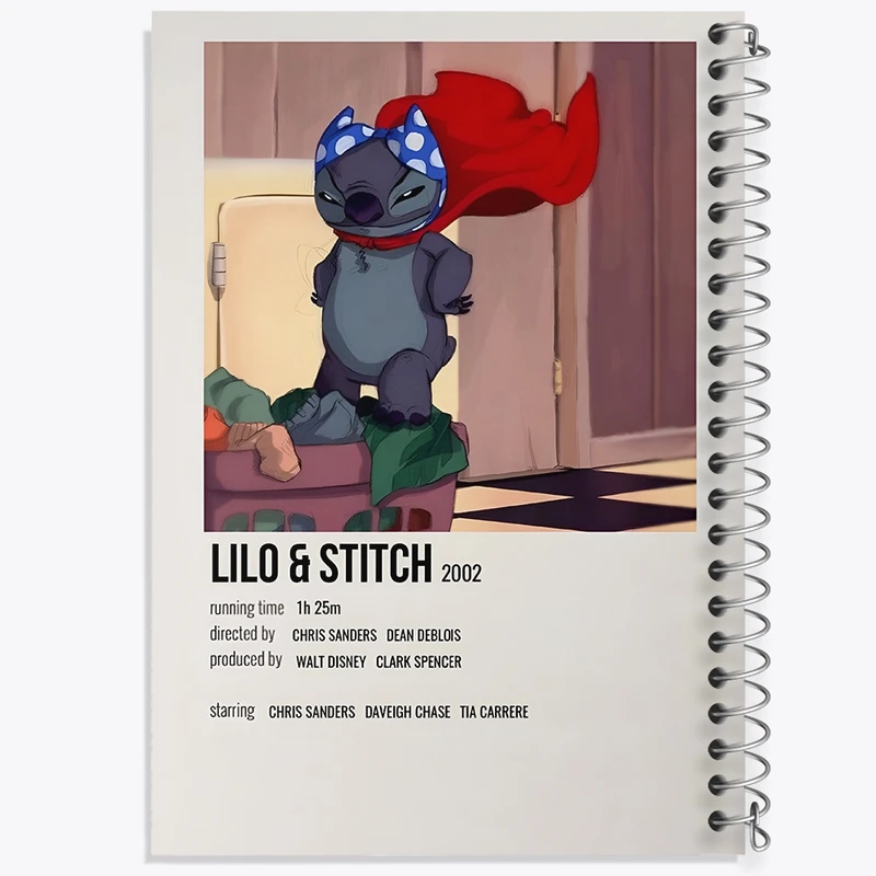دفتر طراحی 50 برگ خندالو طرح لیلو و استیچ (Lilo & Stitch) کد F13200