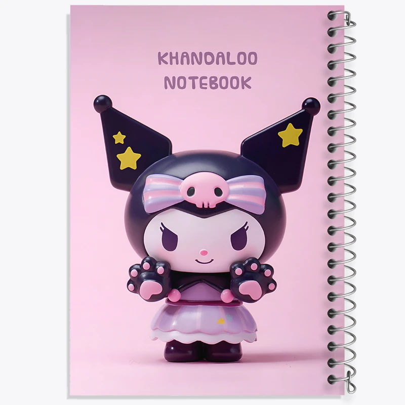 دفتر مشق 100 برگ خندالو طرح کرومی (Kuromi) کد N9048