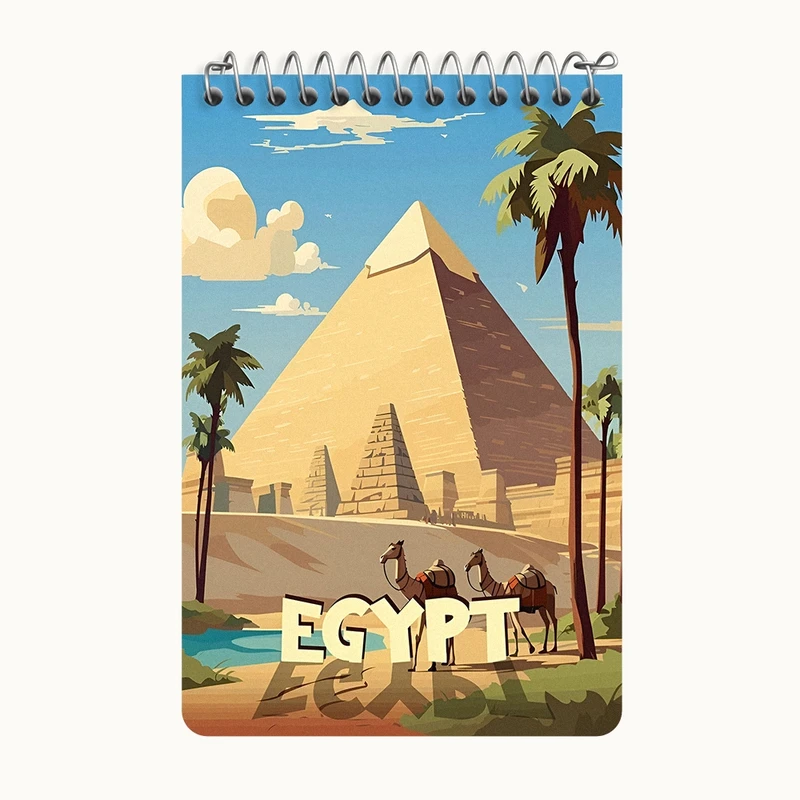 دفتر یادداشت 50 برگ خندالو طرح مصر (Egypt) کد F6301