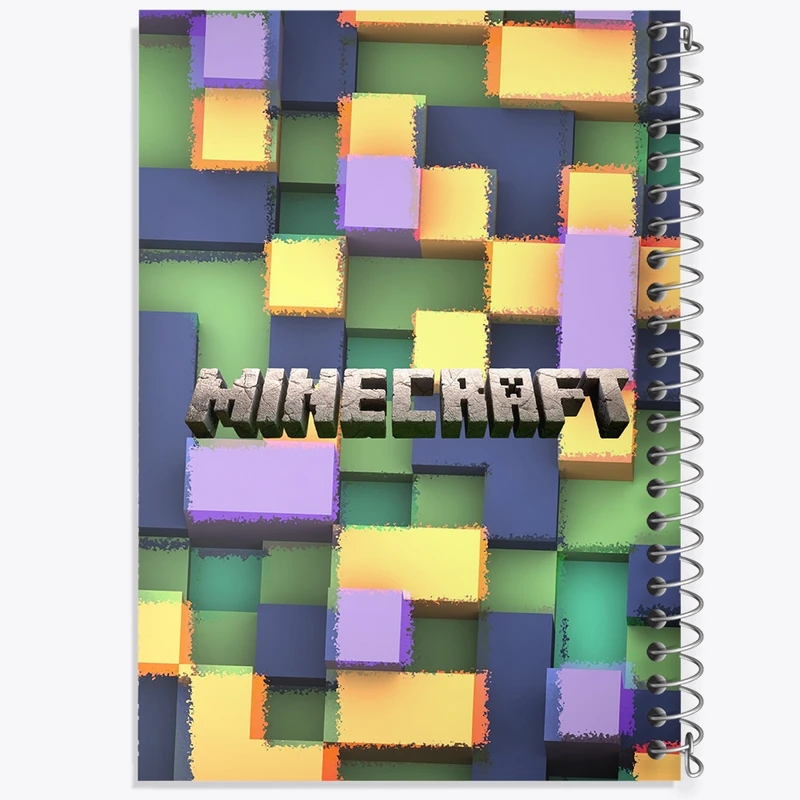 دفتر طراحی 50 برگ خندالو طرح بازی ماینکرافت (Minecraft) کد N8666