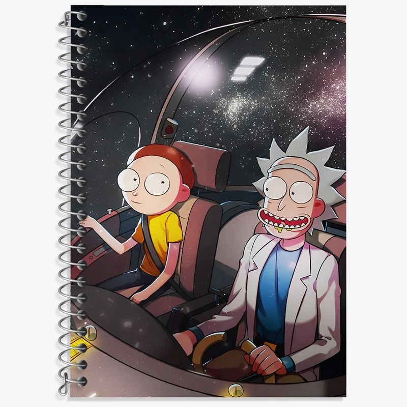 دفتر نت موسیقی 50 برگ خندالو طرح ریک و مورتی (Rick and Morty) کد F4462