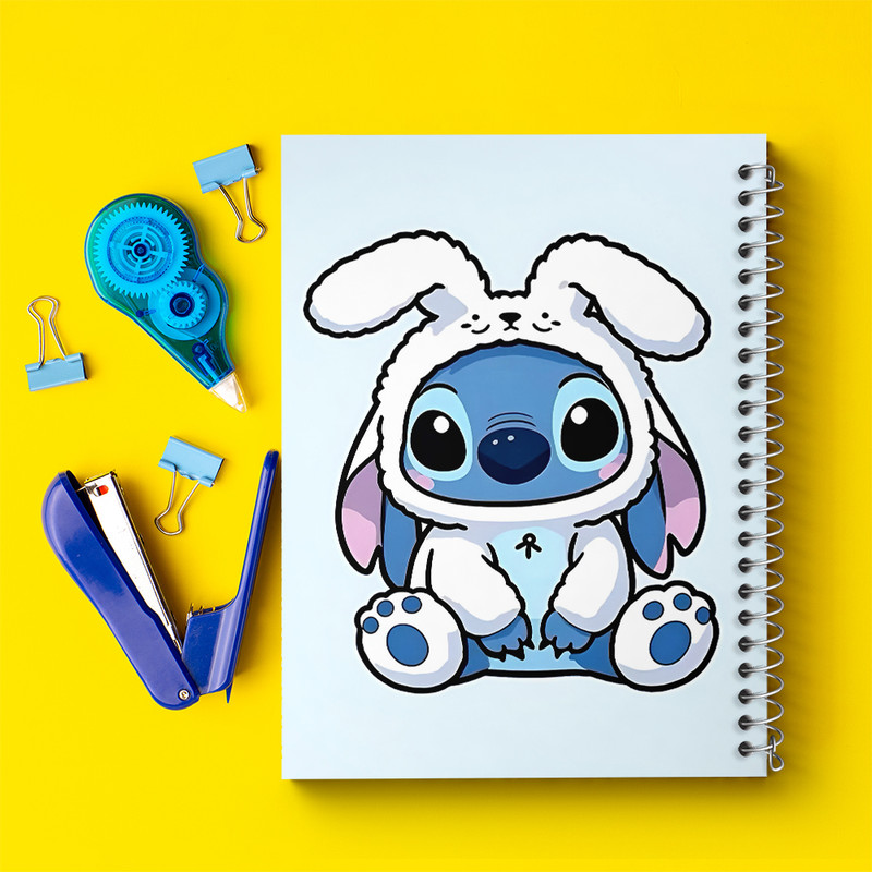 دفتر مشق 100 برگ خندالو طرح استیچ کد N9124