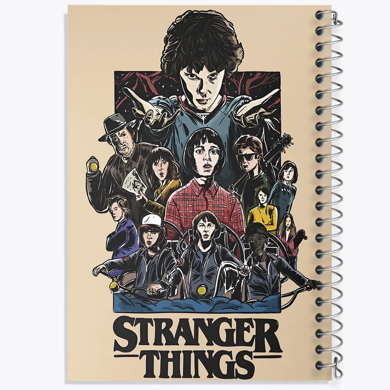 دفتر مشق 100 برگ خندالو طرح استرنجر تینگز (Stranger Things) کد F13507