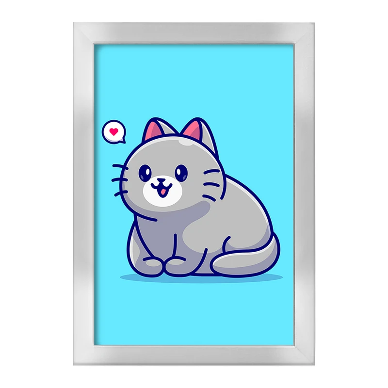 تابلو خندالو طرح حیوانات بامزه گربه کد 25415