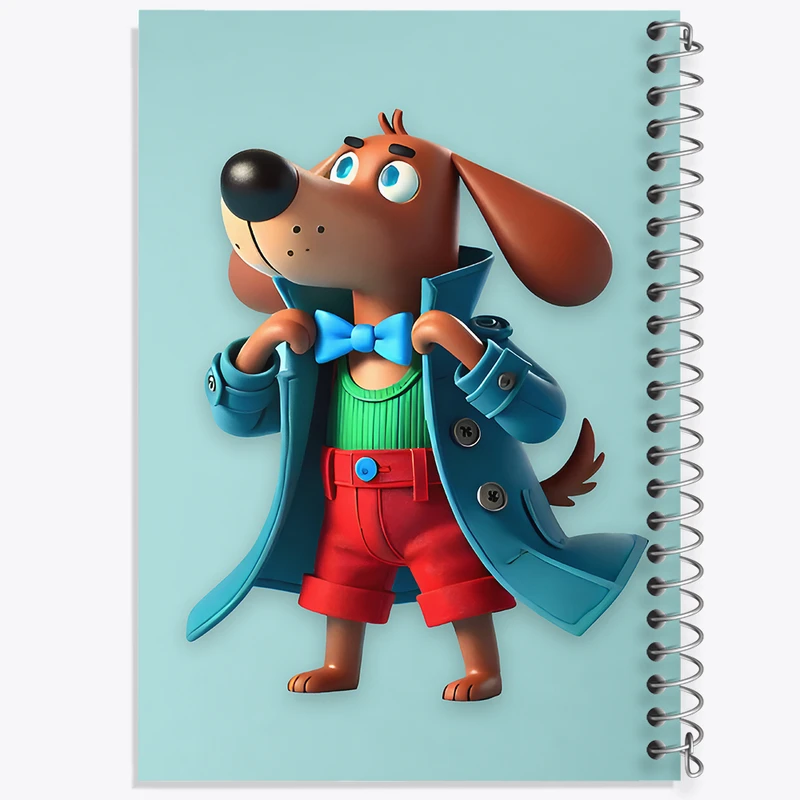 دفتر نقاشی 50 برگ خندالو طرح سگ کارآگاه کد F9308