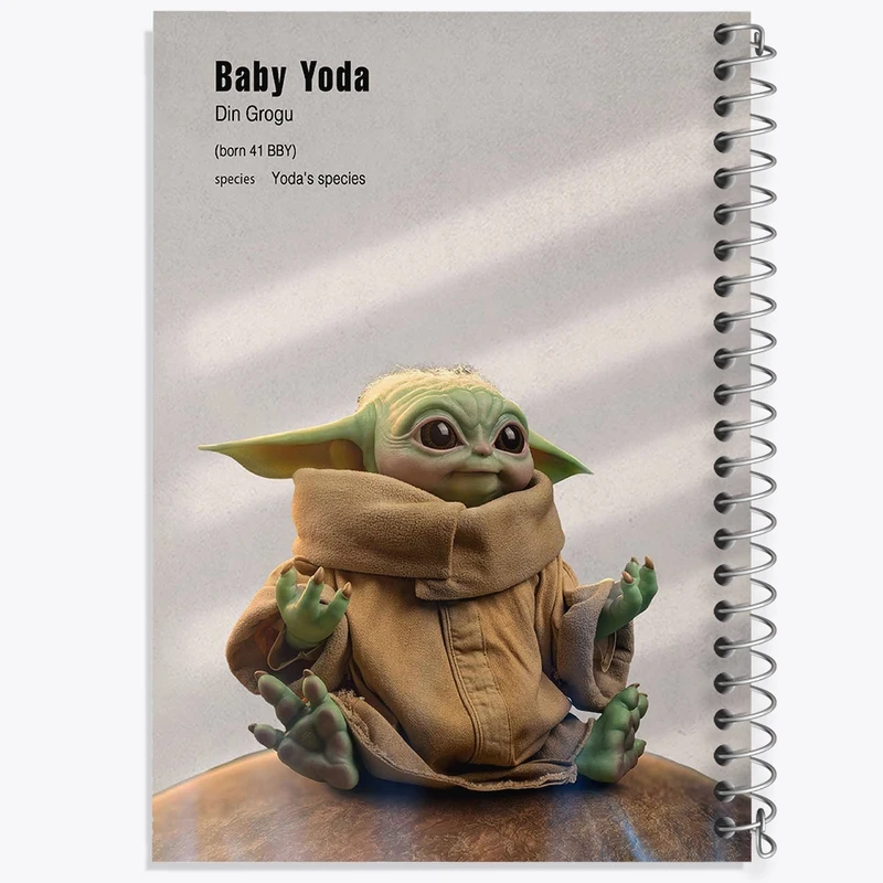 دفتر لیست خرید 50 برگ خندالو طرح بیبی یودا کد F11938