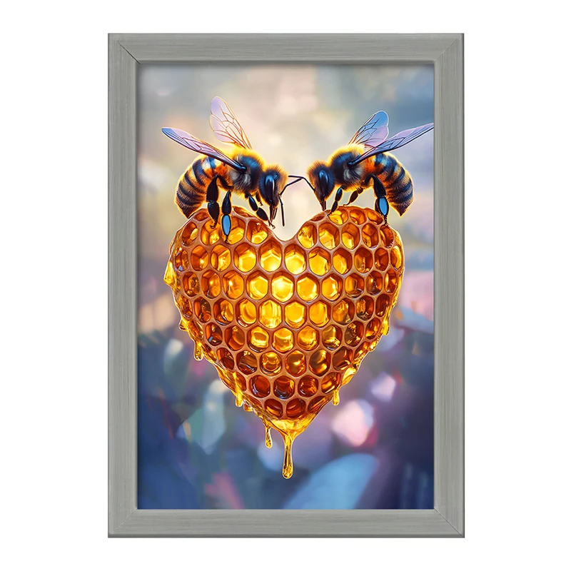 تابلو خندالو طرح زنبور عسل کد F12087