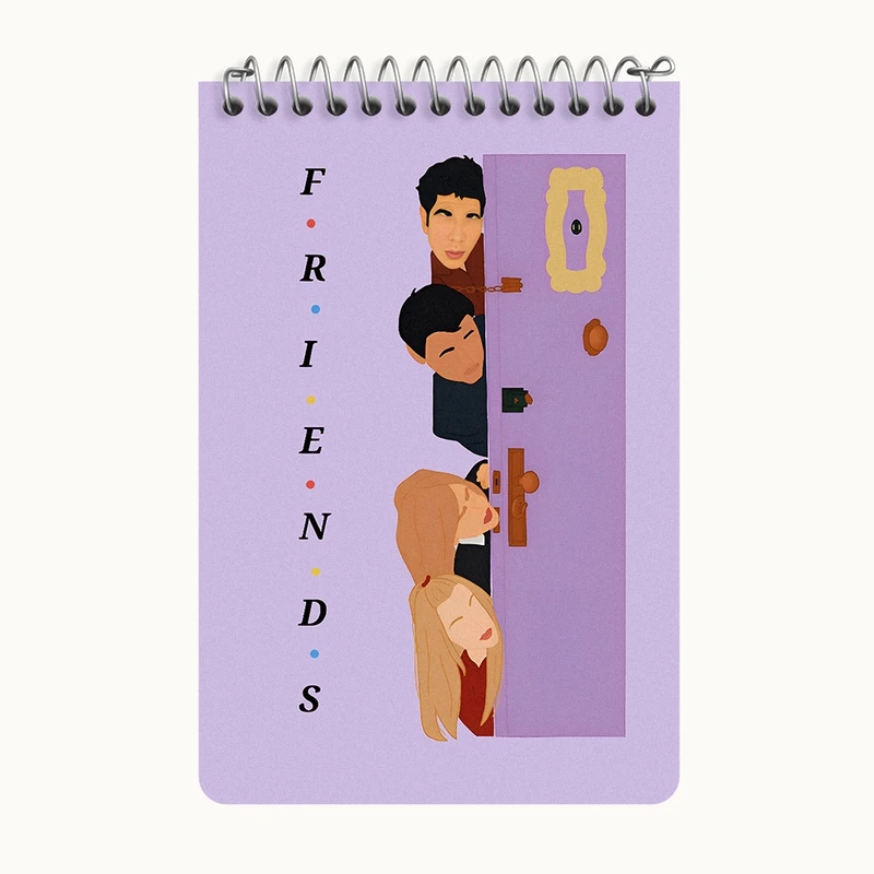 دفتر یادداشت 50 برگ خندالو طرح فرندز (Friends) کد F11689