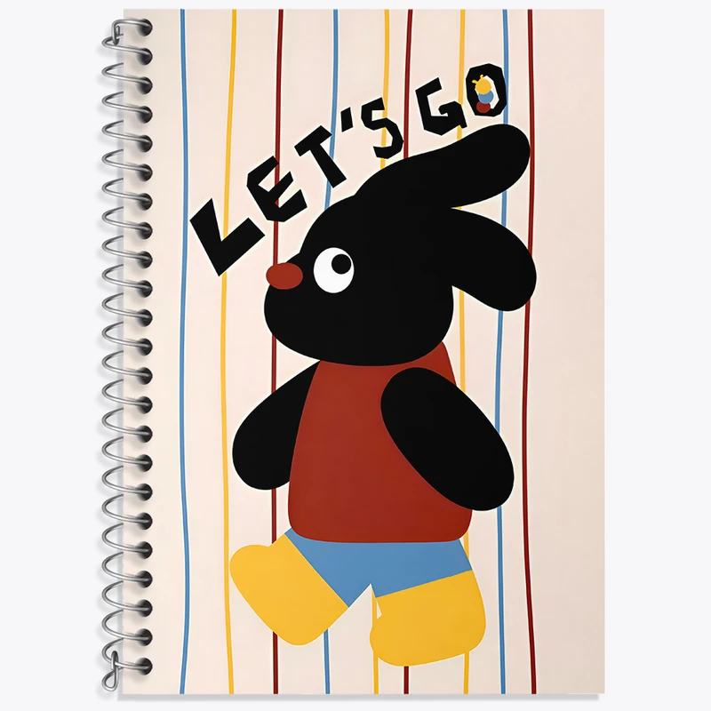 دفتر نت موسیقی 50 برگ خندالو طرح سگ سیاه بامزه کد N9435