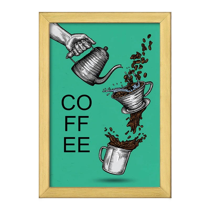 تابلو خندالو طرح قهوه (COFFEE) کد F11046