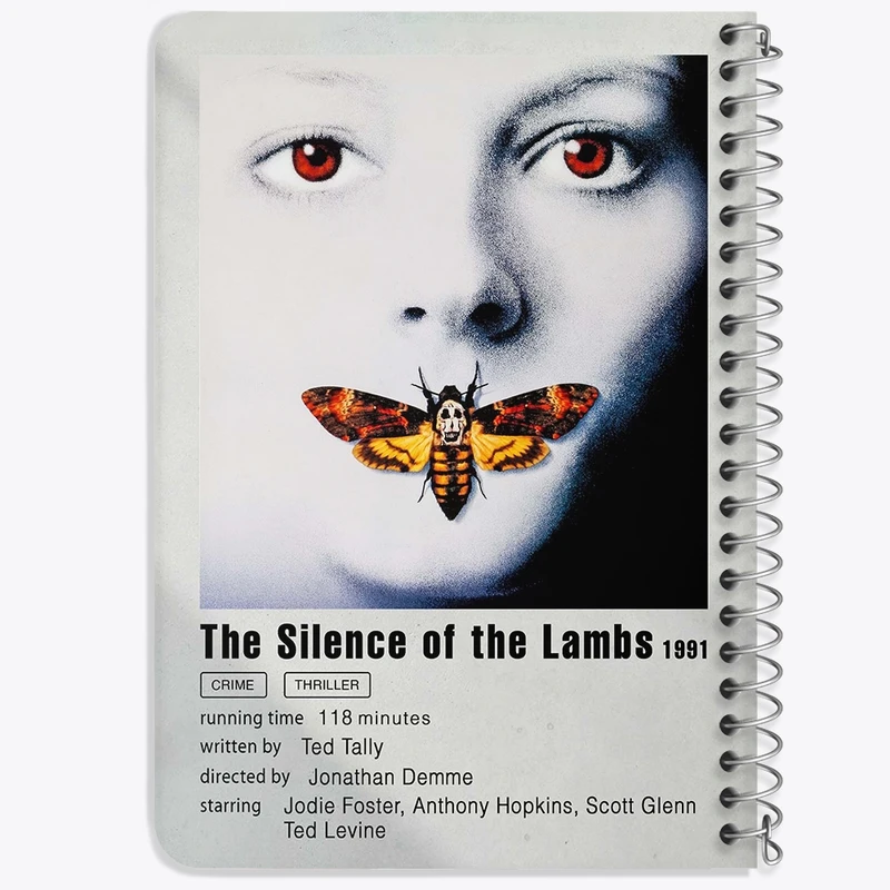 دفتر یادداشت 50 برگ خندالو طرح سکوت بره‌ها (The Silence of the Lambs) کد F11312