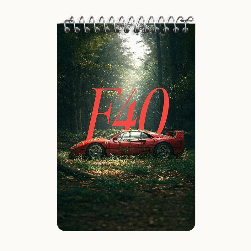 دفتر یادداشت 50 برگ خندالو طرح ماشین فراری (Ferrari) کد F12909