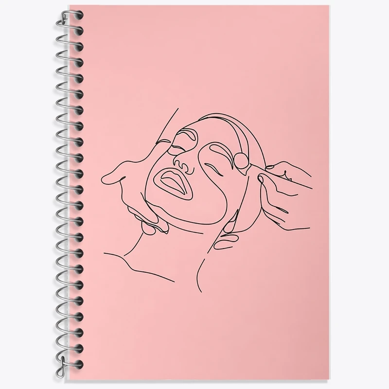 دفتر زبان 50 برگ خندالو مدل سه خط طرح فیشیال  کد F10273