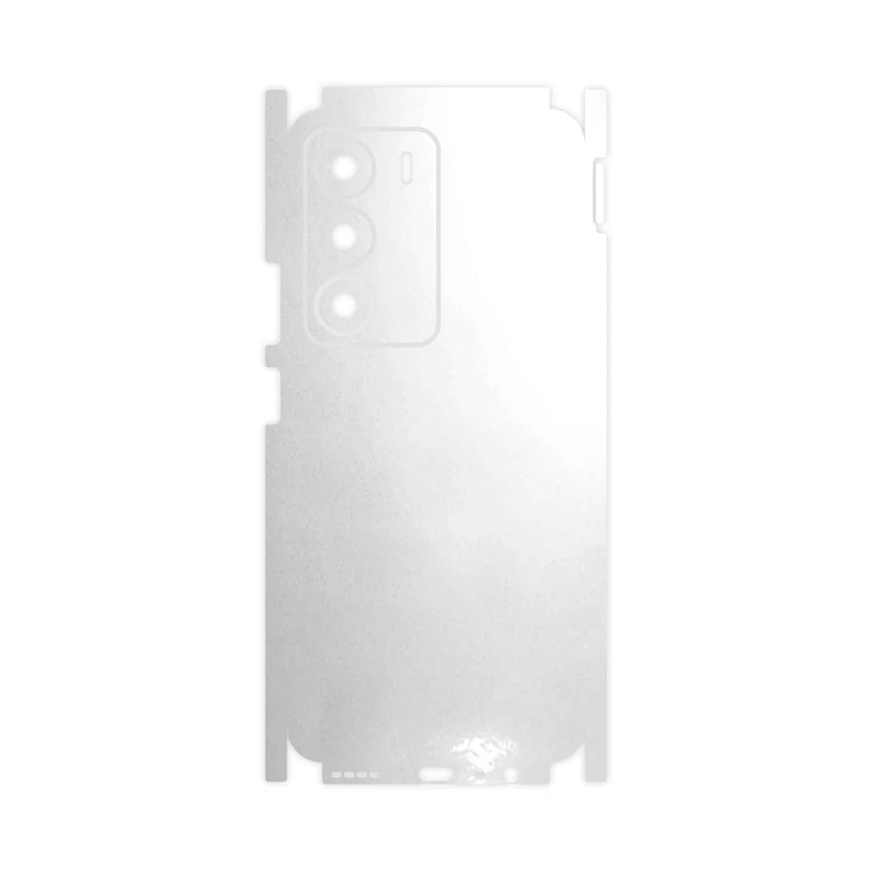 برچسب پوششی ماهوت مدل Metallic-White-FullSkin مناسب برای گوشی موبایل ریلمی C71