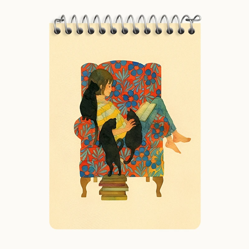 دفتر یادداشت 50 برگ خندالو طرح دخترانه کد N5915