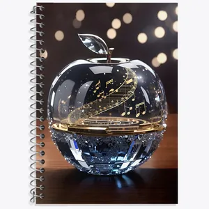 دفتر نت موسیقی 50 برگ خندالو طرح نت موسیقی کد N8094