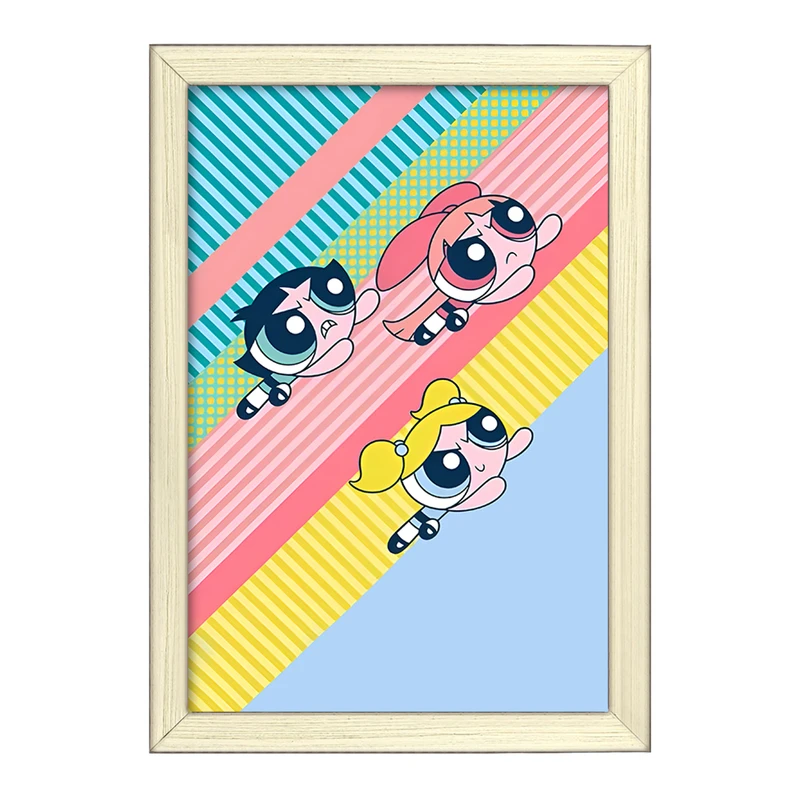 تابلو خندالو طرح پاورپاف گرلز (The Powerpuff Girls) کد F12051