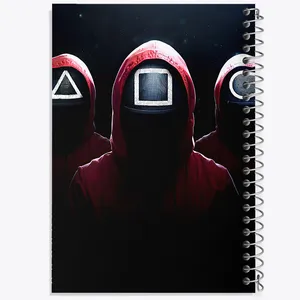 دفتر مشق 100 برگ خندالو طرح بازی مرکب (Squid Game) کد F11869