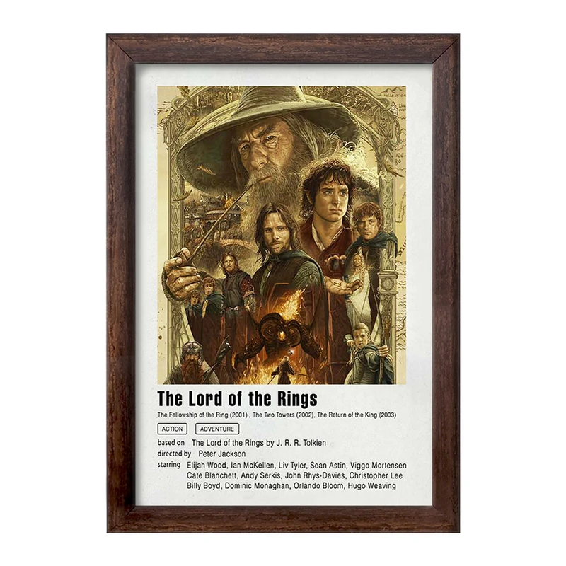 تابلو خندالو طرح ارباب حلقه ها (Lord Of The Rings) کد F11944