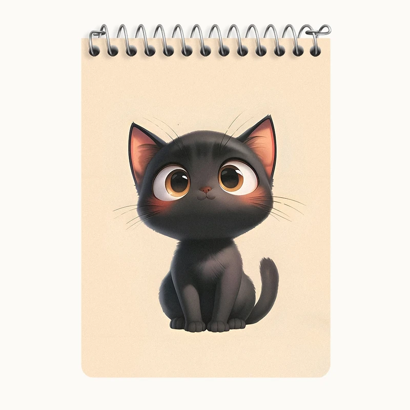 دفتر یادداشت 50 برگ خندالو طرح گربه بانمک کد N6501