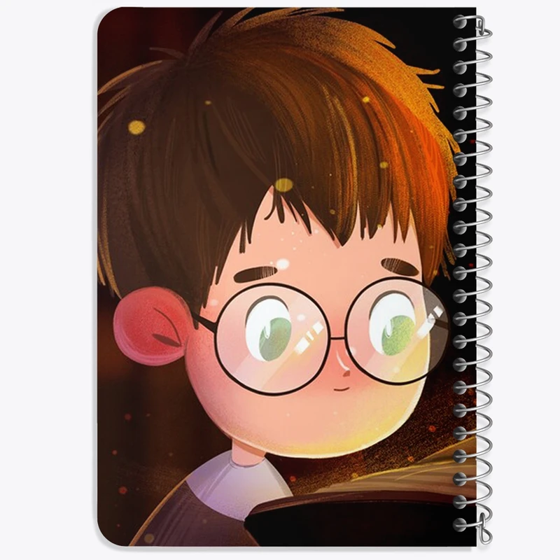 دفتر یادداشت 50 برگ خندالو طرح هری پاتر (Harry Potter) کد F1424