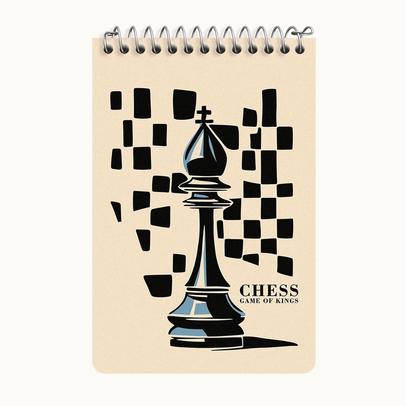 دفتر یادداشت 50 برگ خندالو طرح شطرنج کد F6832