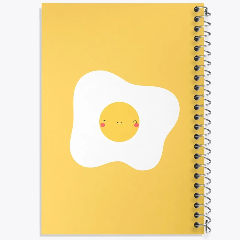 دفتر طراحی 50 برگ خندالو طرح تخم مرغ کیوت کد N344