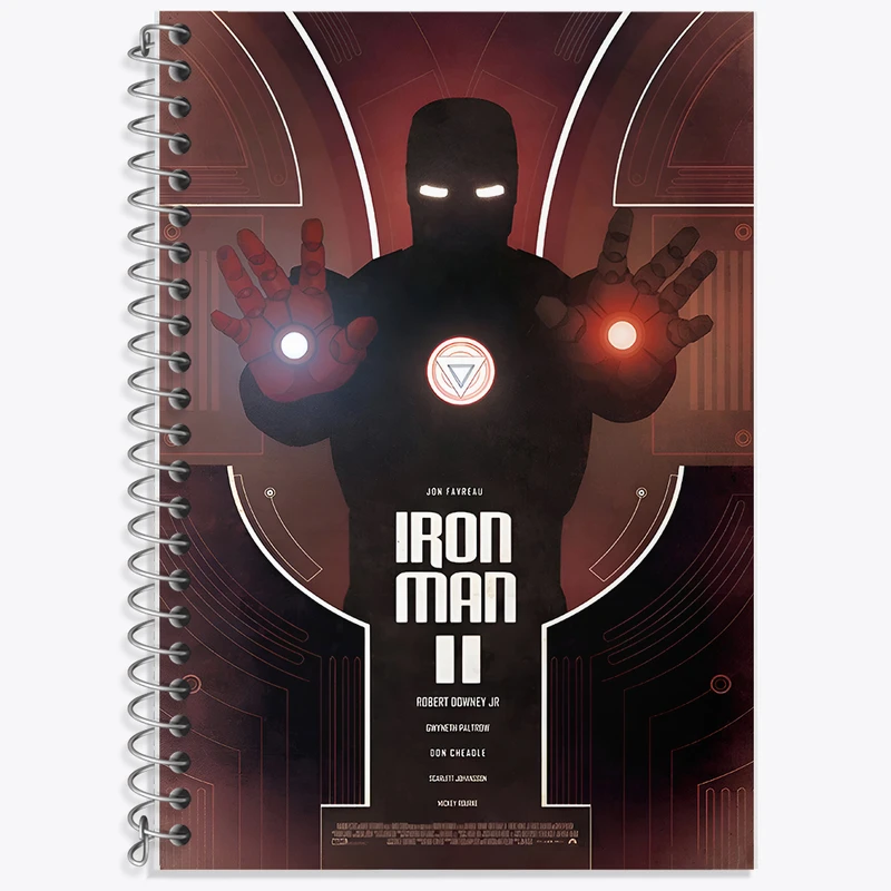 دفتر نت موسیقی 50 برگ خندالو طرح مرد آهنی مارول (Marvel) کد F10507