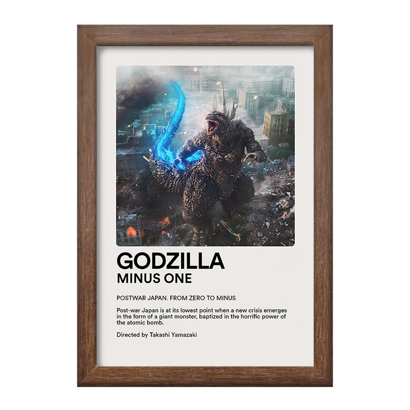 تابلو خندالو طرح گودزیلا (Godzilla Minus One) کد F13420