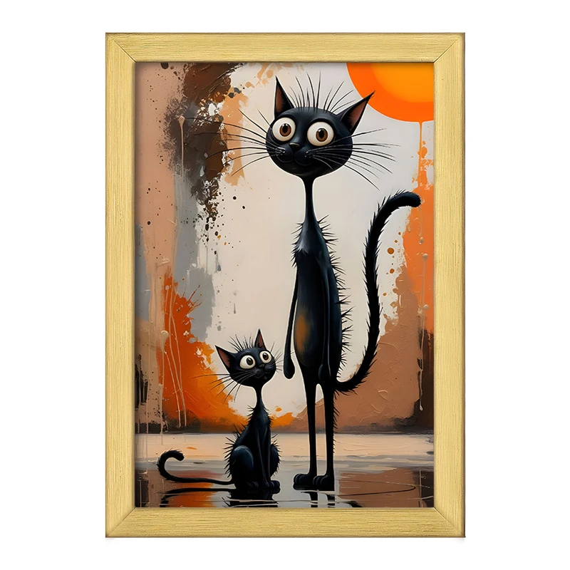 تابلو خندالو طرح گربه (Cat) کد F4239