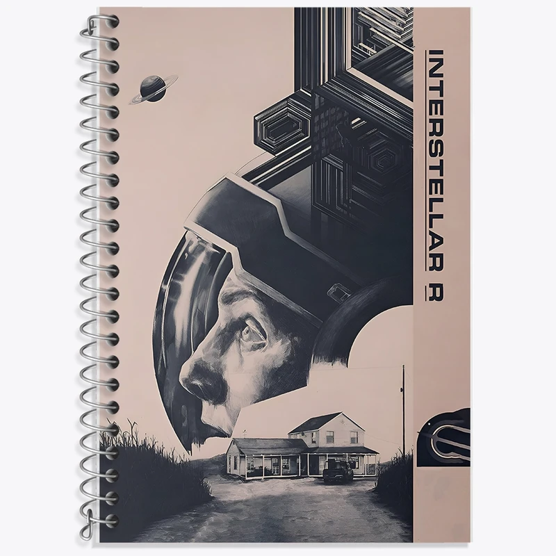 دفتر لغت 50 برگ خندالو طرح میان ستاره ای (Interstellar) کد F10484