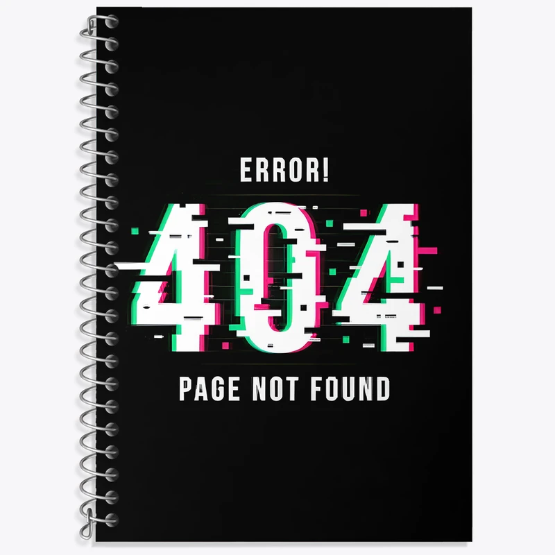 دفتر نت موسیقی 50 برگ خندالو طرح Error 404 کد N7718