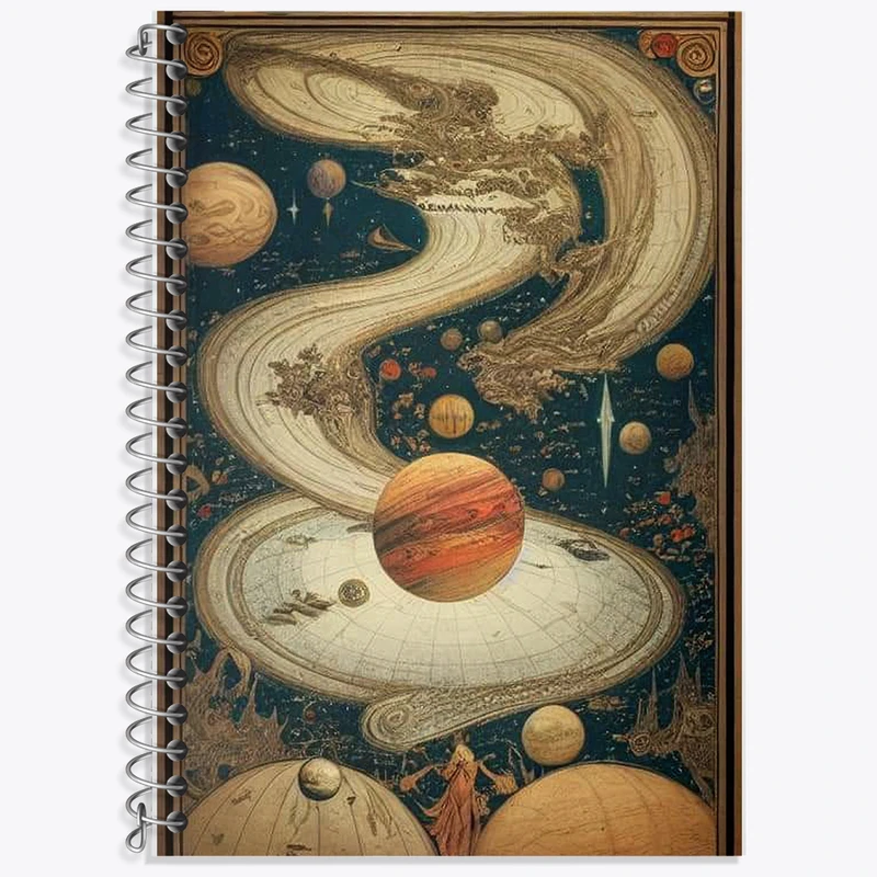 دفتر نت موسیقی 50 برگ خندالو طرح منظومه شمسی کد F10553