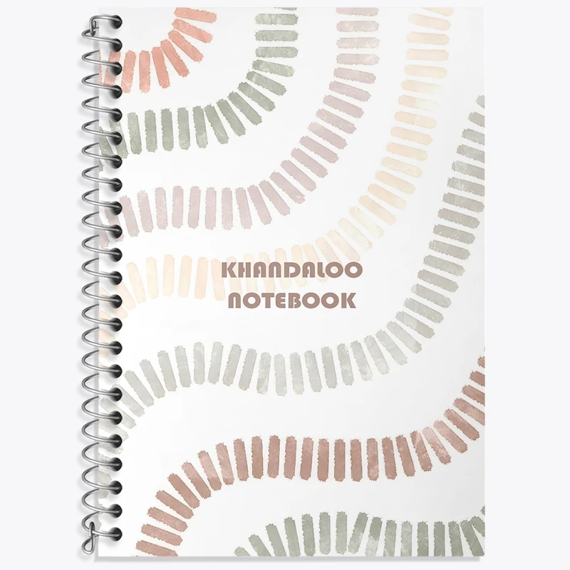 دفتر زبان 50 برگ خندالو مدل سه خط طرح مدرن کد N8573