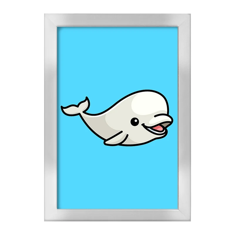 تابلو خندالو طرح حیوانات آبزی نهنگ کد 28158