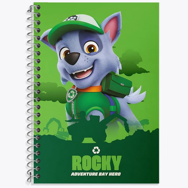 دفتر زبان 50 برگ خندالو مدل سه خط طرح راکی سگ های نگهبان کد F11015