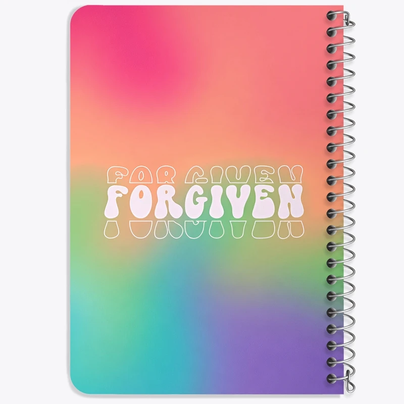 دفتر یادداشت 50 برگ خندالو طرح Forgiven کد F4943