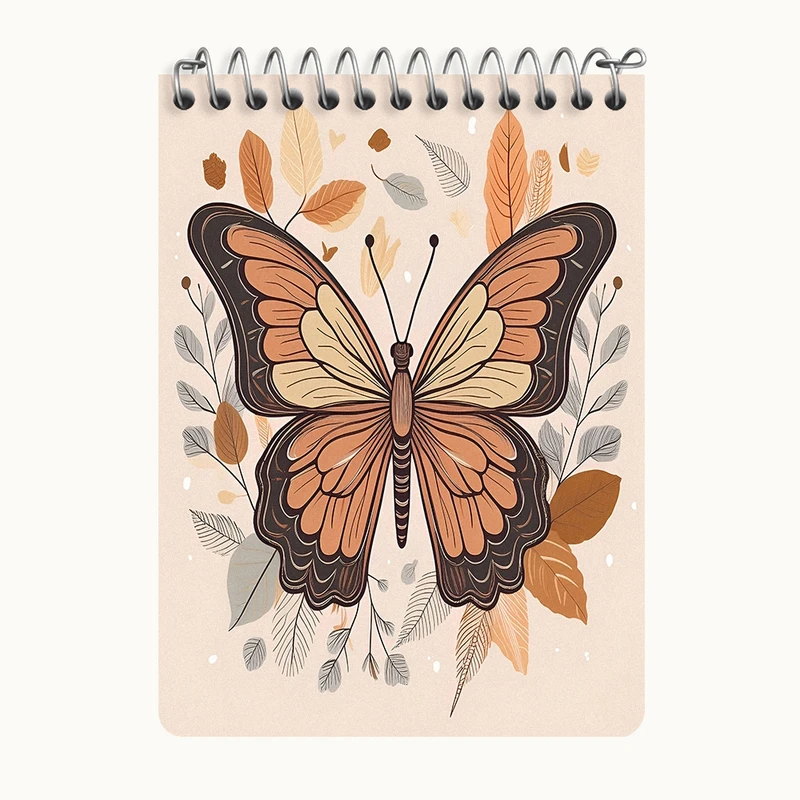 دفتر یادداشت 50 برگ خندالو طرح پروانه کد N6890